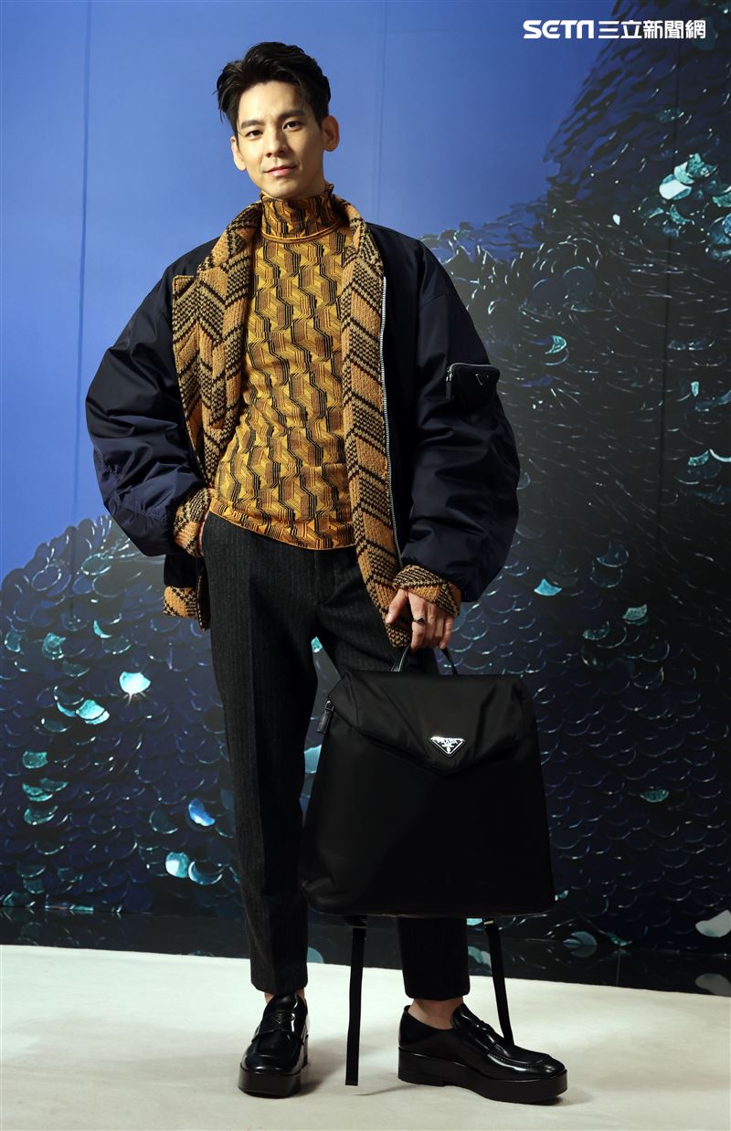 林柏宏出席PRADA 2021秋冬男女裝系列媒體發表會。（記者邱榮吉/攝影）