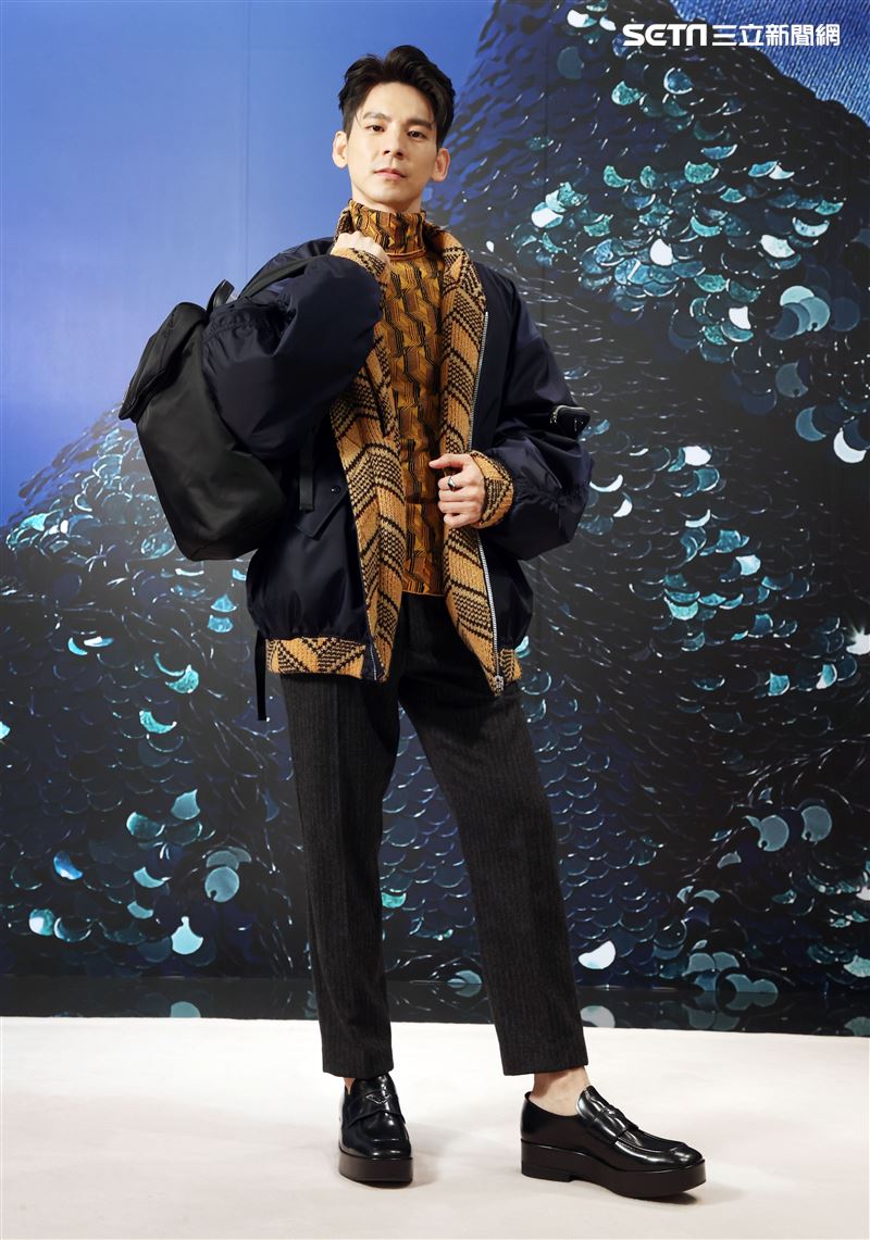 林柏宏出席PRADA 2021秋冬男女裝系列媒體發表會。（記者邱榮吉/攝影）