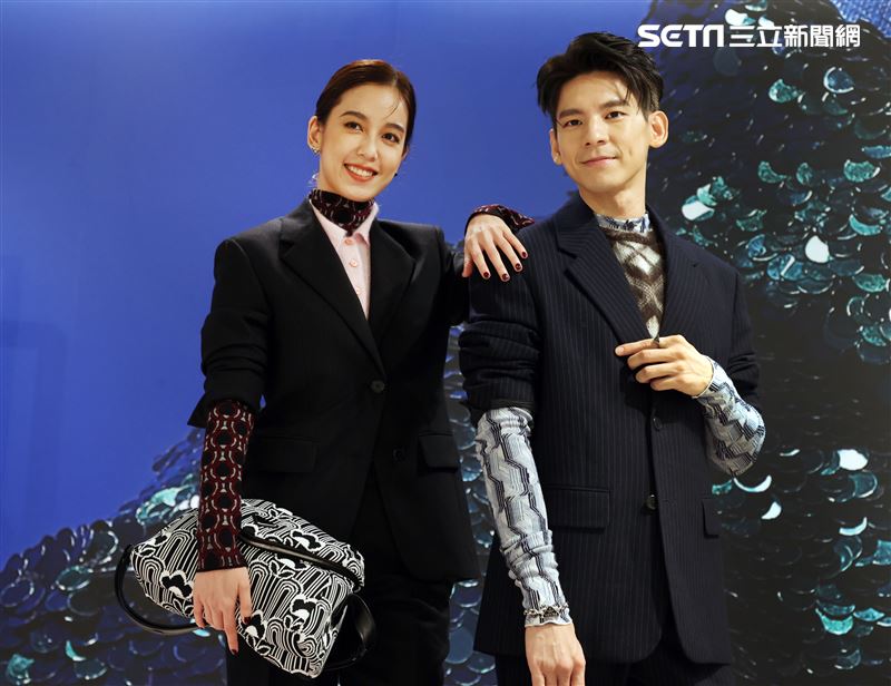 陳庭妮、林柏宏出席PRADA 2021秋冬男女裝系列媒體發表會。（記者邱榮吉/攝影）