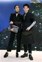 陳庭妮、林柏宏出席PRADA 2021秋冬男女裝系列媒體發表會。（記者邱榮吉/攝影）