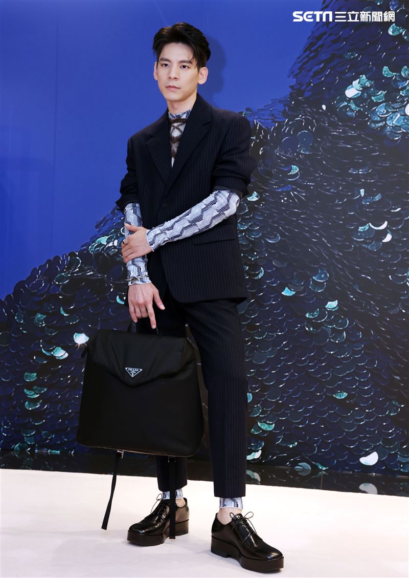 林柏宏出席PRADA 2021秋冬男女裝系列媒體發表會。（記者邱榮吉/攝影）