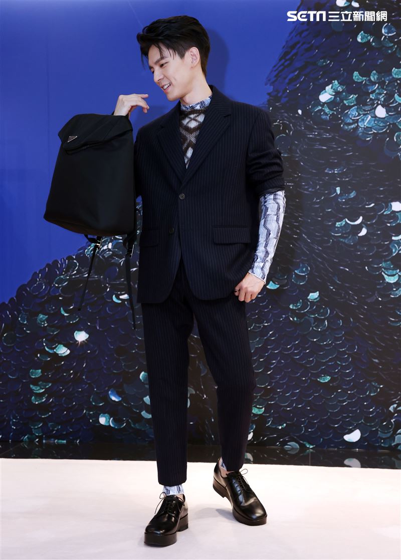 林柏宏出席PRADA 2021秋冬男女裝系列媒體發表會。（記者邱榮吉/攝影）