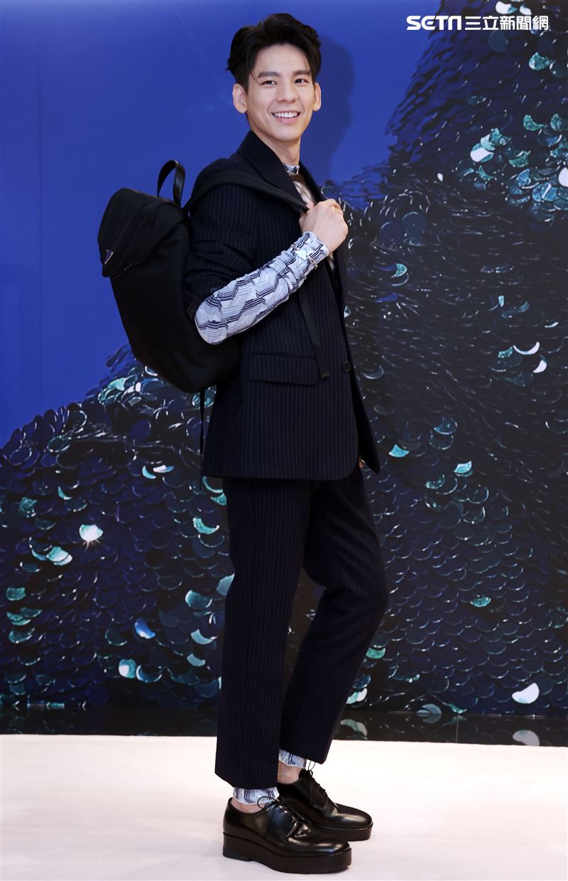 林柏宏出席PRADA 2021秋冬男女裝系列媒體發表會。（記者邱榮吉/攝影）