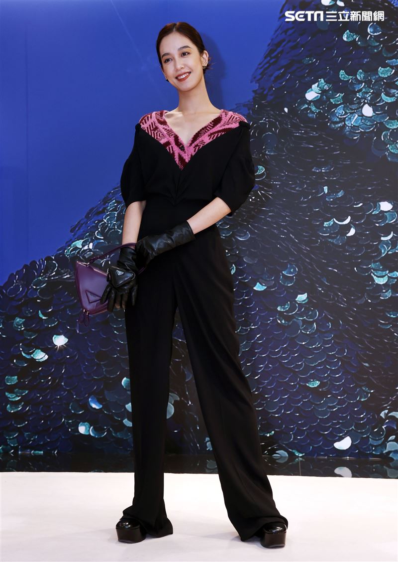 陳庭妮出席PRADA 2021秋冬男女裝系列媒體發表會。（記者邱榮吉/攝影）