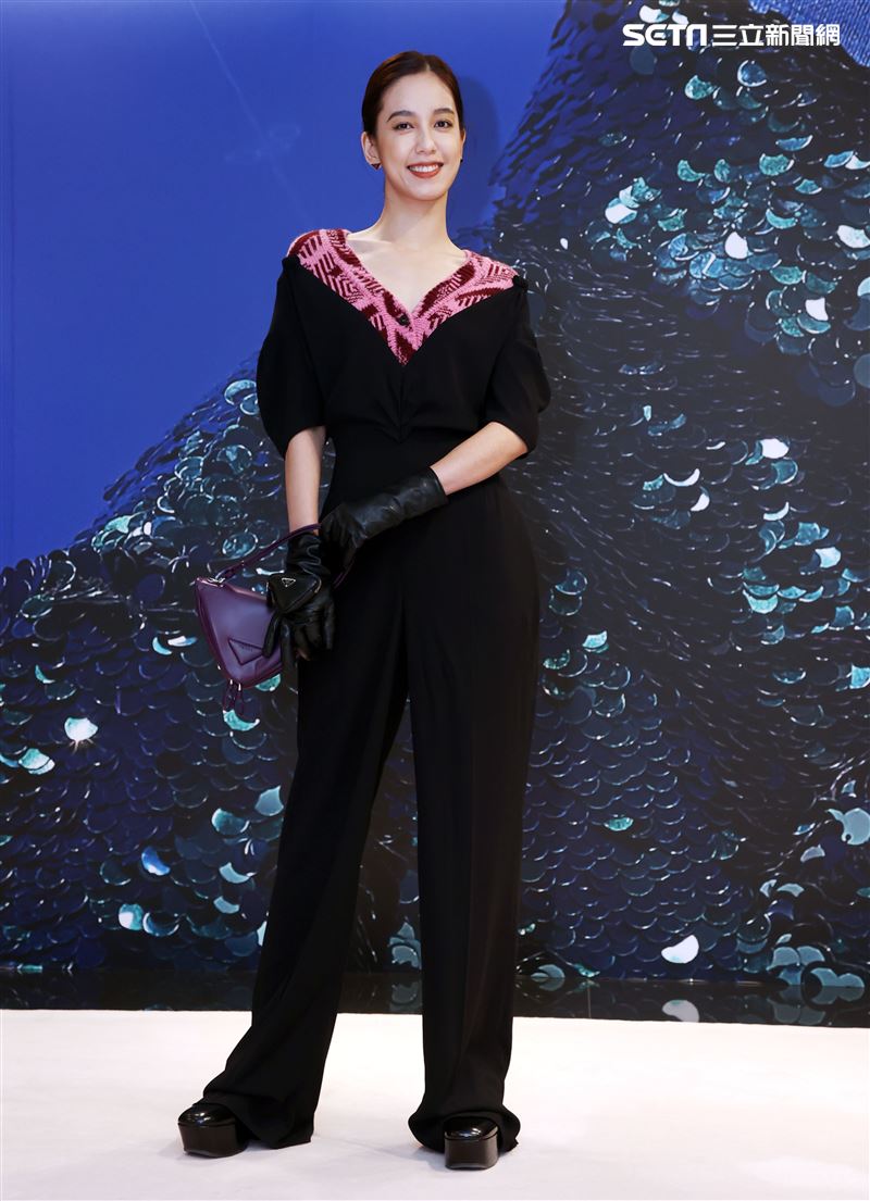 陳庭妮出席PRADA 2021秋冬男女裝系列媒體發表會。（記者邱榮吉/攝影）