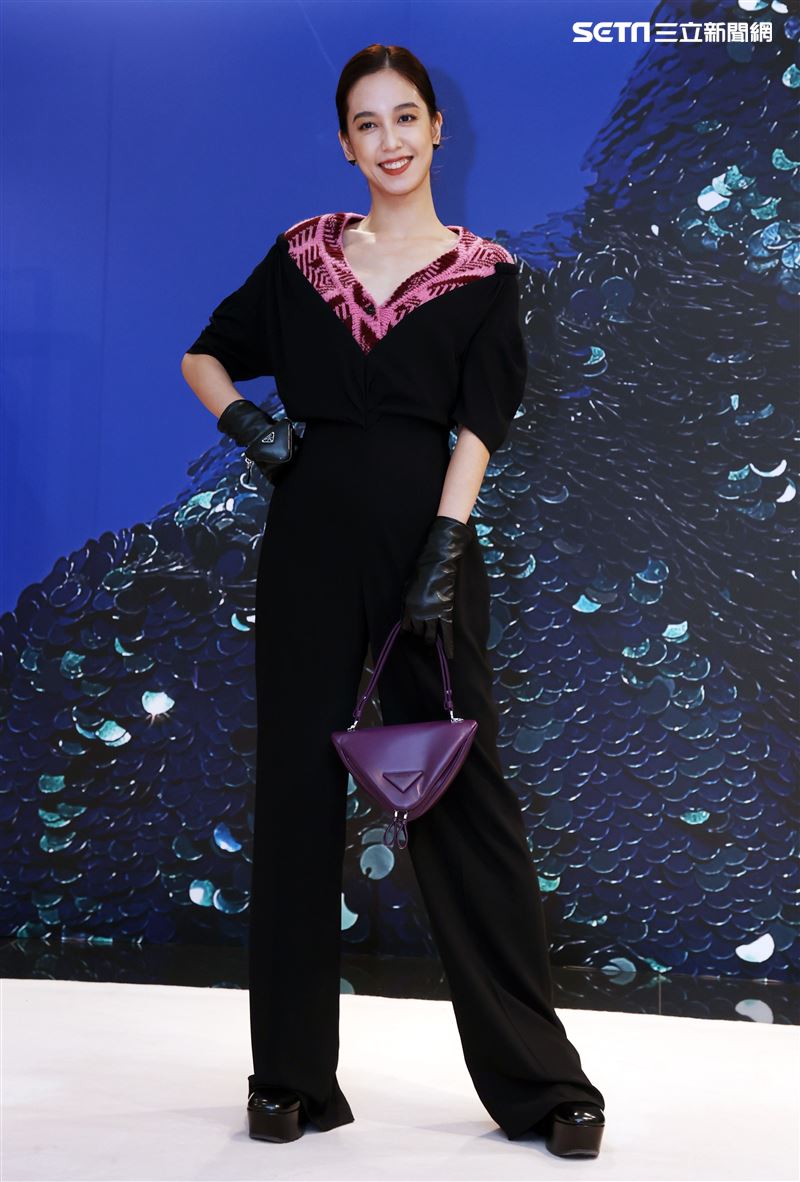 陳庭妮出席PRADA 2021秋冬男女裝系列媒體發表會。（記者邱榮吉/攝影）