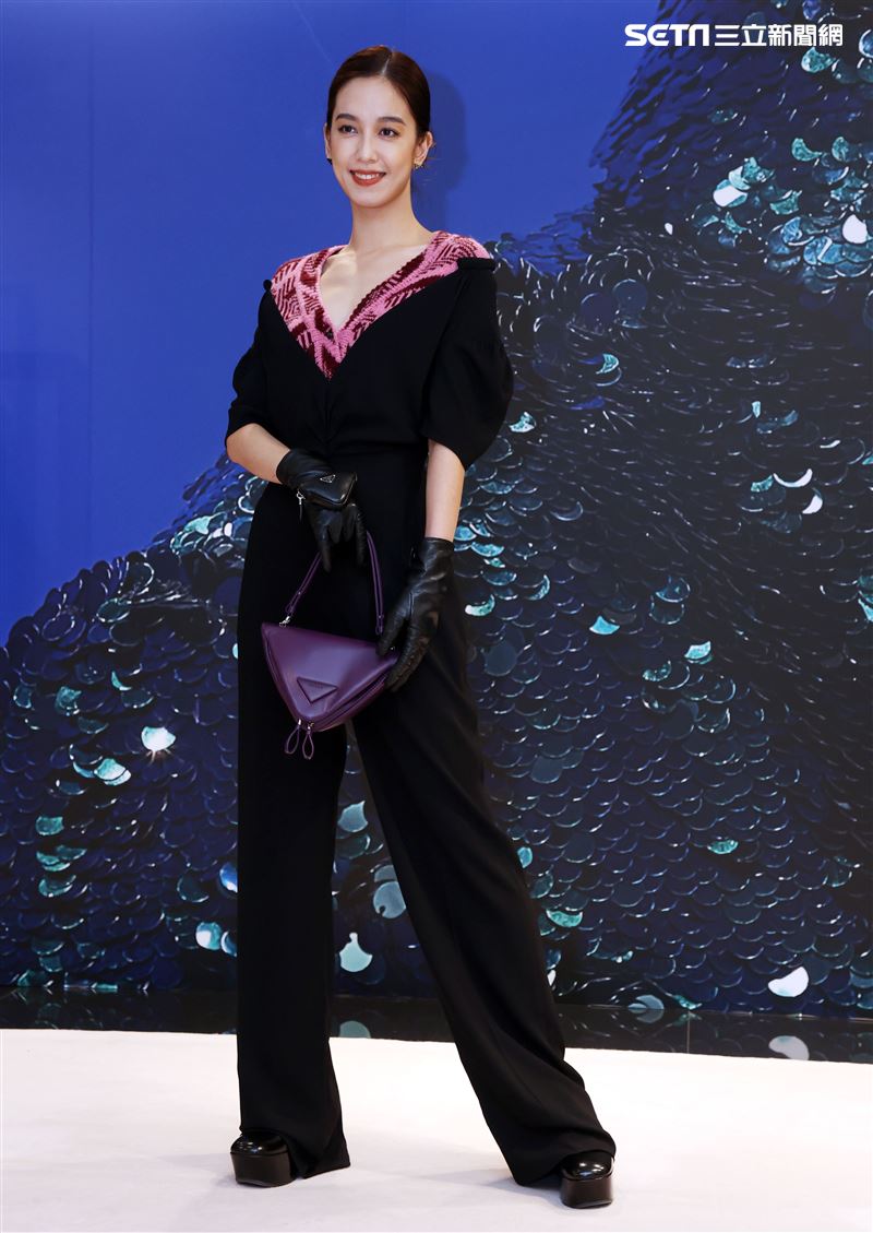 陳庭妮出席PRADA 2021秋冬男女裝系列媒體發表會。（記者邱榮吉/攝影）