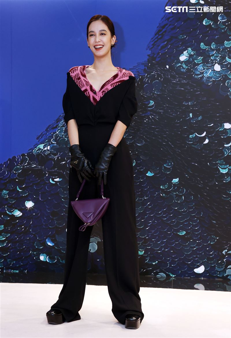 陳庭妮出席PRADA 2021秋冬男女裝系列媒體發表會。（記者邱榮吉/攝影）