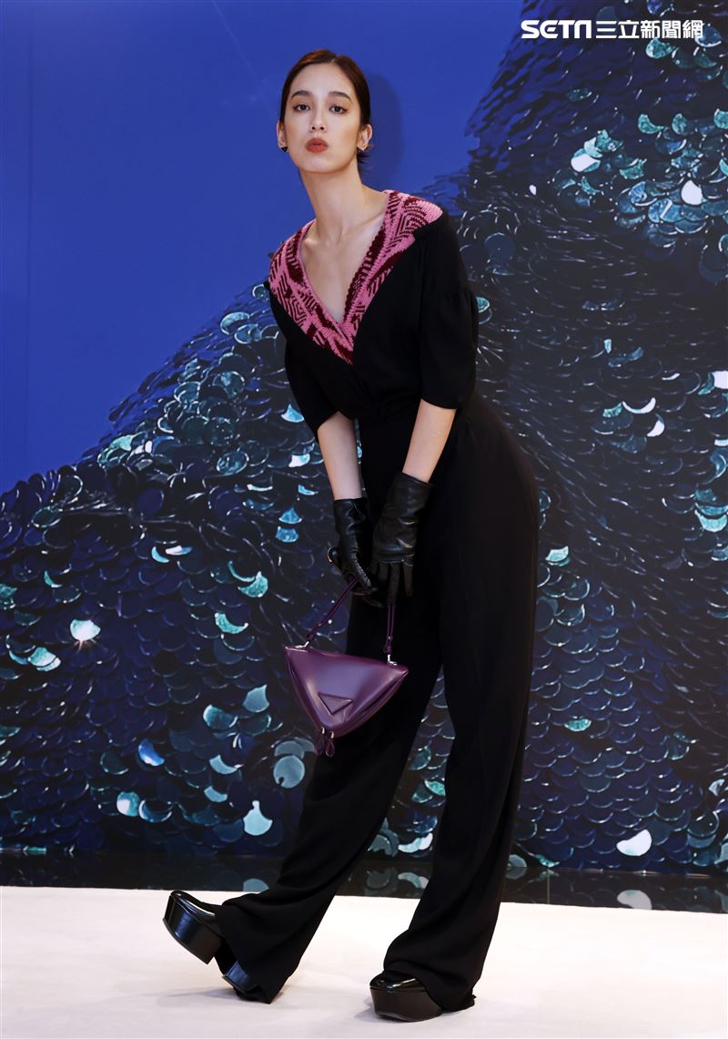 陳庭妮出席PRADA 2021秋冬男女裝系列媒體發表會。（記者邱榮吉/攝影）