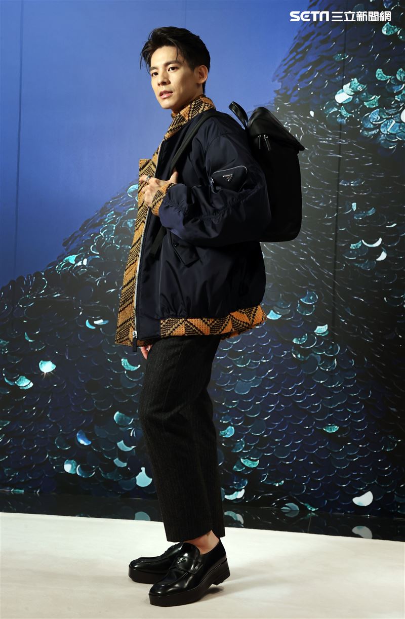 林柏宏出席PRADA 2021秋冬男女裝系列媒體發表會。（記者邱榮吉/攝影）