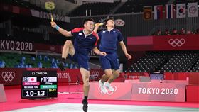 ▲東京奧運中華羽球隊李洋、王齊麟闖進雙打4強。（圖／體育署提供）
