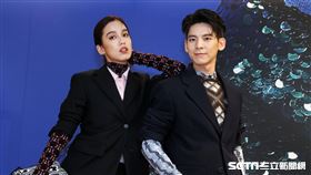 陳庭妮、林柏宏出席PRADA 2021秋冬男女裝系列媒體發表會。（記者邱榮吉/攝影）