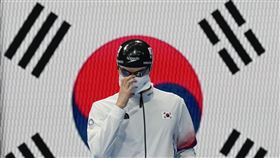 ▲韓國游泳新星黃宣優在東京奧運男子100公尺自由式決賽，創下69年來亞洲選手最佳成績。（圖／美聯社／達志影像）