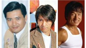 ▲周潤發、周星馳、成龍、鄭伊健。（示意圖／翻攝自百度百科） 