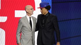 ▲奧克拉荷馬州立大控衛康寧漢（Cade Cunningham）成為選狀元。（圖／美聯社／達志影像）