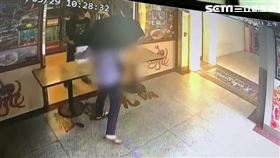 高男怒砸美觀園餐廳壓克力板，先允諾賠償200元，再對店員提告。（圖／翻攝畫面）