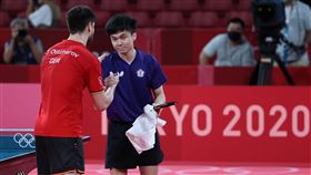 ▲東京奧運中華桌球代表隊選手林昀儒銅牌戰不敵德國前球王。（圖／體育署提供）