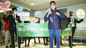 ▲東京奧運中華網球代表隊選手盧彥勳返國。（圖／體育署提供）