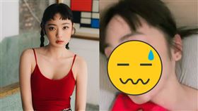 模特兒簡婕（Cleo）接種新冠疫苗，且在打完8個小時後身體出現蕁麻疹/IG