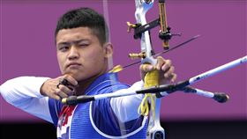 ▲東京奧運中華射箭代表隊選手湯智鈞。（圖／美聯社／達志影像）
