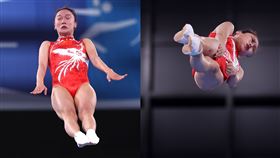 中國體操選手朱瑩雪、劉靈玲　圖／路透社／達志影像