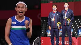 女單與男雙羽球正巧皆是以21：18、21：12直落二獲勝。（圖／翻攝自奧委會官網）