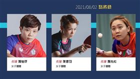 台灣桌球女團力爭4強門票　8/2對戰地主日本隊（圖／翻攝自體育署官網）