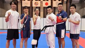 台灣空手道好手文姿云和王翌達最後備戰。（圖／體育署提供）