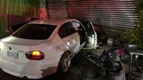 嘉義,檳榔攤,BMW,166縣道,民雄鄉,台一線（圖／翻攝畫面）