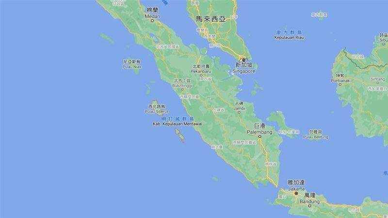 印尼孟塔維島地區　傳規模5.8地震
