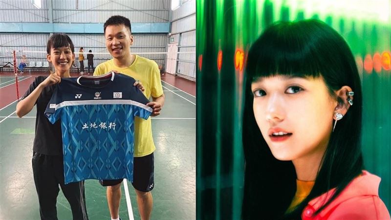 女星早跟李洋合照　穿簽名球衣喊接機