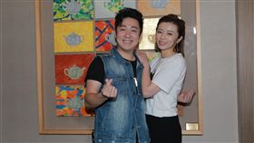 藝人夫妻檔艾成、王瞳以及張芸京。（圖／記者林芷卉攝影）