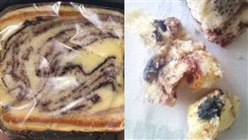 大理石麵包發霉看不出來，吃下肚，女大生噁爆，店長冷回「拉肚子或食物中毒而已，沒什麼」。（圖／翻攝自Dcard）