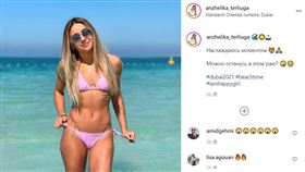 
空手道，烏克蘭選手塔莉歐卡，火辣，世界排名第一，圖／翻攝自anzhelika_terliuga IG

