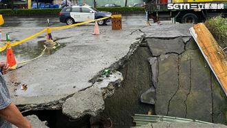 雨彈如原子彈炸毀便道　民眾驚倒退嚕