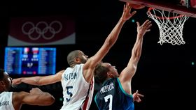 ▲巴圖姆（Nicolas Batum）再見火鍋，法國闖進金牌戰。（圖／美聯社／達志影像）