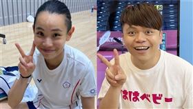 戴資穎接下蔡阿嘎的戰帖。（圖／翻攝自戴資穎IG