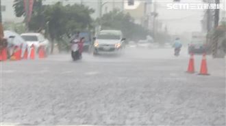 新／豪雨狂炸　苗栗泰安、南庄停班課