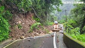 盧碧颱風轉熱帶性低壓，登陸，苗栗泰安停班課，苗62線落石坍方
