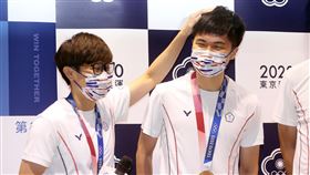 ▲東京奧運桌球混雙銅牌選手林昀儒、鄭怡靜返國。（圖／體育署提供）