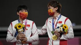 （圖／美聯社／達志影像）鍾天使、鮑珊菊