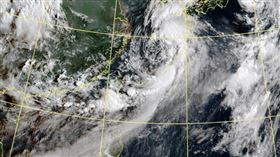 颱風盧碧「回魂復活」遠離！0808衛星雲圖（圖／翻攝自中央氣象局）