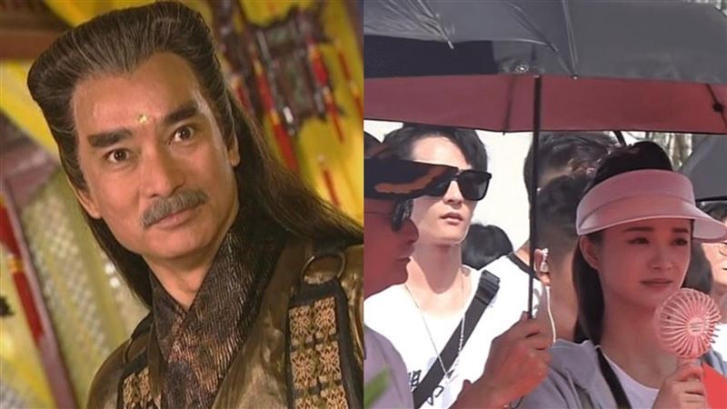 耍大牌？73歲前輩幫22歲女主撐傘