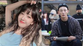 楊惠智（左）和金敏貴（右）兩人在劇中是男女朋友關係。（圖／翻攝自kimminggwi、hazzisssIG)