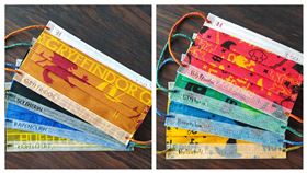  口罩大廠CSD中衛推出二部曲 「魔法學院」親子口罩，勢必又將掀起哈利波特狂粉一波收藏熱潮。（組合圖／中衛提供）