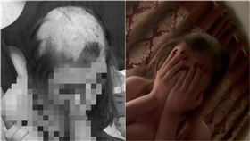 出軌被抓包？人妻遭尪「剃成禿頭」（圖／翻攝自極目新聞）