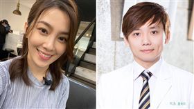 許藍方被爆劈腿人夫醫師康鈞尉。（圖／翻攝自許藍方、康鈞尉臉書）
