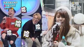 ▼▲大法師想嚇琳妲結果反被吐一身濕。（圖／來源 綜藝大熱門）