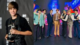 小賈斯汀
圖美聯社達志影像、翻攝自bts推特