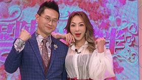 羅瑞城、妞妞主持配對節目。（圖／
